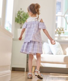 ANY KIDS オフショルダー フリル ブラウス