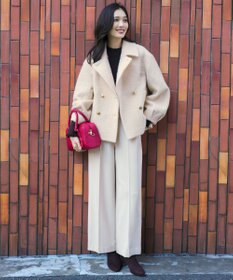 ANY SIS ビューティサーモ2WAYストレッチ ワイドパンツ