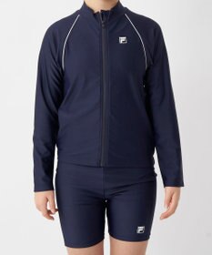 OP／FILA 【FILA】スタンドカラー長袖フルジップラッシュガード