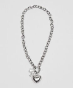 WEGO Lハートモチーフチャームネックレス