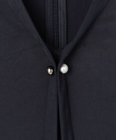 ICB 【先行予約】ストレッチシルキーツイル タイブラウス