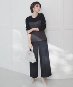 ANY SIS L ビスチェ風 長袖 ニット