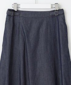 J.PRESS LADIES 【洗える】ライトデニム フレアー スカート