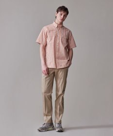 J.PRESS MEN 風が通るシアサッカーの清涼感【吸水速乾 / 高通気性】【クールマックス】サッカーギンガムチェック シャツ / B.D.