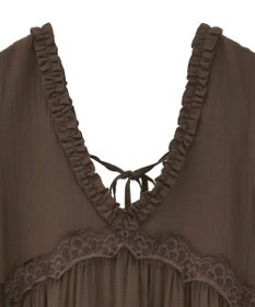 Green Parks ■ＥＳＣＡＲ　レース×コットンティアードワンピース