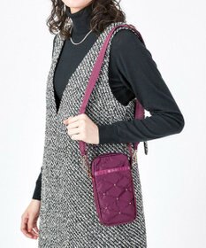 LeSportsac TH MINI CROSSBODY/ワインキルトスタッズ