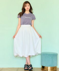 Feroux レタードプリントコンパクト Tシャツ
