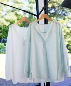 組曲 【洗える】ナチュラルローンスキッパー ブラウス