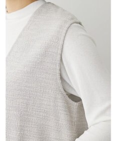 Green Parks ＳＥＴ２点　カットツイードベスト＋プルオーバー