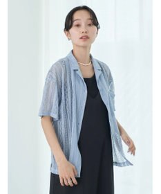 earth music&ecology フラワーレースシャツ