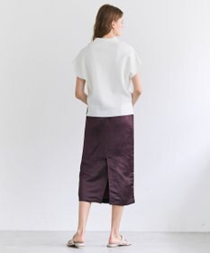 BEIGE， CASSITER / リネンブレンド サテンスカート