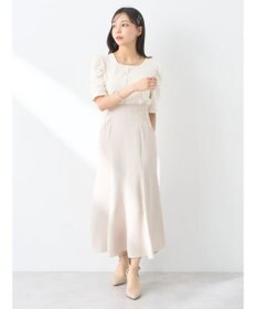 earth music&ecology パール付きマーメイドスカート