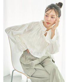 earth music&ecology ＳＥＴ２点ドビーショートブラウス＋キャミワンピース