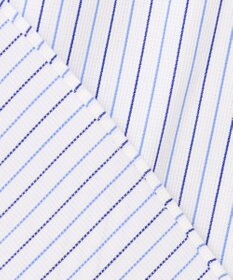 J.PRESS MEN 【PREMIUM PLEATS / 形態安定】スーピマコットンパナマストライプ ドレスシャツ / B.D.