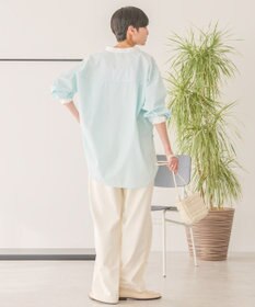 AMERICAN HOLIC イージーケアバンドカラーロングシャツ