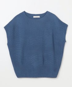 ANY 【洗濯機可/アンチピリング/UVカット】アクリルガーターフレンチスリーブニット