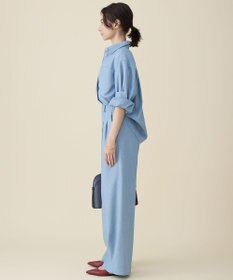 自由区 L 【セットアップ対応】ソフトリネンダンガリー シャツ