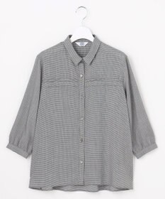 J.PRESS LADIES L 【シーンレスに活躍】ウォッシャブルキュプラツイル タックデザイン ブラウス