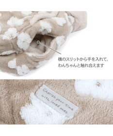 PET PARADISE ペットパラダイス 遠赤外線 ボア 犬たんぽ 《お花柄》M