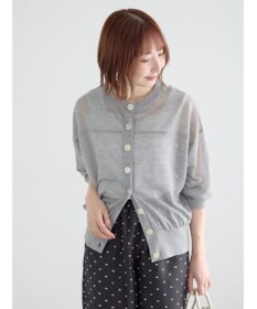 Te chichi 14G前後2WAYクルーカーディガン
