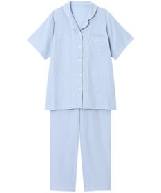 ワコール／睡眠科学 パジャマ 5分袖 半袖 9分丈 綿100%(天綿)(本体) レディース YDT144 睡眠科学／ワコール
