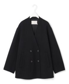 ICB WoolRever ノーカラーショートコート