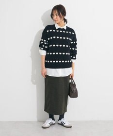 Green Parks ・ｓｗｉｎｇ　ｂｙ　ハートクルーネックニット