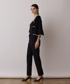 GRACE CONTINENTAL ストレッチテーパードパンツ