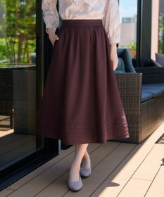 Tiaclasse L 選べる丈 裾ピンタックスカート