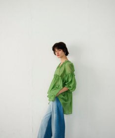 GRACE CONTINENTAL ギャザーカフタントップ