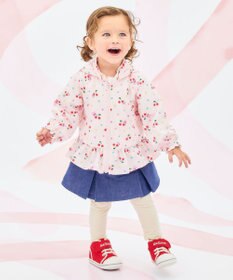 MIKI HOUSE HOT BISCUITS 【80-120cm】キャビット×さくらんぼ 総柄ウインドブレーカー