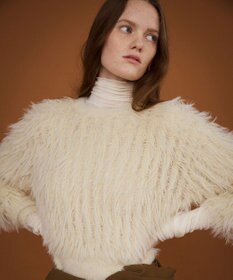 NAVE 【ReNAVE・洗える】メルティーシャギーニット プルオーバー