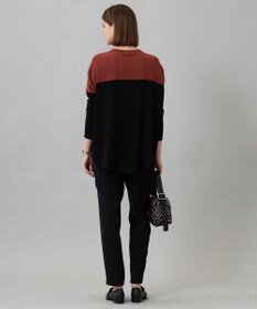 ICB 【UVカット・防シワ・洗える】ライトダブルクロス ドロストパンツ