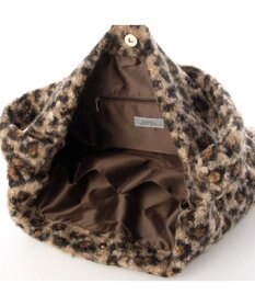 UNBILLION カシュカシュ cachecache / レオパードループツイードワンショルダートート