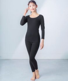 Wing あったかインナー オーガニックコットン混 やわらかくやさしい肌ざわり 【綿の贅沢オーガニック】 綿混 保温性 8分袖 長袖 秋 冬 EL4831ウイング／ワコール