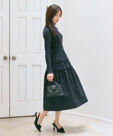 Feroux ティアードスカートドッキング ワンピース