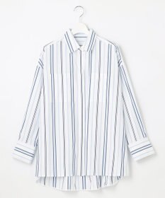 自由区 L 【洗える】SOMELOSシャーティング シャツブラウス