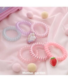 Mother garden マザーガーデン 野いちご コイルヘアゴム 3個セット