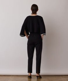 GRACE CONTINENTAL ストレッチテーパードパンツ