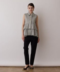 GRACE CONTINENTAL ストレッチテーパードパンツ