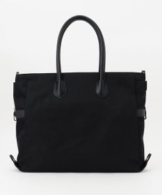 Y'SACCS ナイロン×リサイクルレザー　ホック2WAYトート　Mサイズ