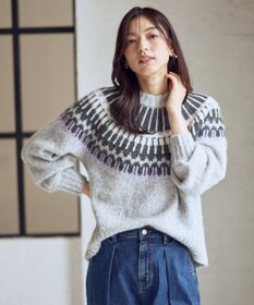 ANY ノルディックパターンニット