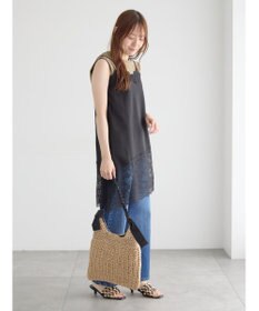 Te chichi イレギュラーヘムレイヤードレースキャミ