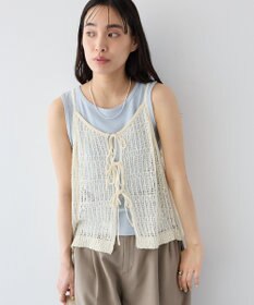 CRAFT STANDARD BOUTIQUE ノットヤーン透かしビスチェ