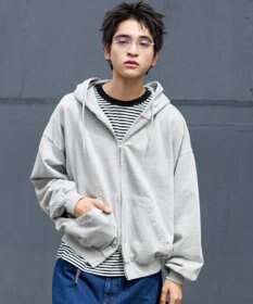 WEGO 【ユニセックス着用ITEM/MLサイズ展開】バルーンBIGダブルZIPパーカー