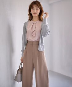 ANY SIS 【洗える】メタルパーツボウタイ ブラウス 長袖