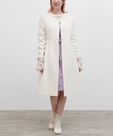 TOCCA 【WEB限定カラー有り】【消臭】MILKY PUFF リボンウールコート