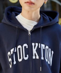 WEGO 【ユニセックス着用ITEM】ワッペンロゴZIPパーカー