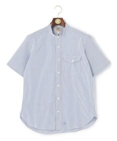 J.PRESS MEN 【クールマックス】サッカーマルチストライプ バンドカラーシャツ