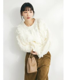 CRAFT STANDARD BOUTIQUE ボリュームフリンジニットプルオーバー